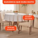 Ver imagem 2 de Toalha de Mesa Redonda Lepper Super Prática 155cm Algodão Geométrica Copacabana