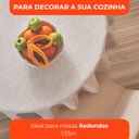 Ver imagem 3 de Toalha de Mesa Redonda Lepper Super Prática 155cm Algodão Geométrica Copacabana