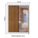 Ver imagem 4 de Guarda-roupa Infantil Madesa Theo 2 Portas de Correr com Espelho 4 Gavetas