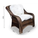 Ver imagem 4 de Conjunto de Sofá Fibra Sintética Melo - 1 Sofá 2 Lugares + 2 Poltronas + 1 Mesa Centro - Tecido Duna Cru