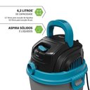 Ver imagem 2 de Aspirador de Pó e Água de Água e Pó Philco PAS08A 1500W 6,2L Cinza 110V
