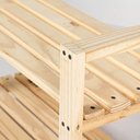 Ver imagem 3 de Armário Multiuso Pinus 70CMX50CM Espresso Móveis Bege