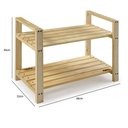 Ver imagem 2 de Armário Multiuso Pinus 70CMX50CM Espresso Móveis Bege