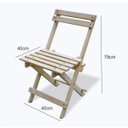 Ver imagem 4 de Conjunto Mesa 4 Cadeiras Dobráveis 120cm x 60cm Espresso Móveis Bege