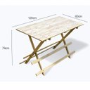 Ver imagem 3 de Conjunto Mesa 4 Cadeiras Dobráveis 120cm x 60cm Espresso Móveis