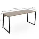 Ver imagem 3 de Mesa Escritório Reta 150cm Martinucci Iron Irmr1560Cbcbp Home Office Carvalho Bruma