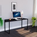 Ver imagem 1 de Mesa Escritório Reta 150cm Martinucci Iron Irmr1560Ppp Home Office Preto