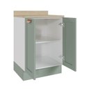 Ver mais imagens de Balcão 2 Portas 60cm com Tampo Arizona CabeCasa MadeiraOriginals Verde/Menta/Branco