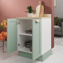 Ver imagem 4 de Balcão 2 Portas 60cm com Tampo Arizona CabeCasa MadeiraOriginals Verde/Menta/Branco