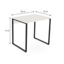 Ver imagem 2 de Mesa Escritório Reta 90cm Martinucci Iron Irmr0960Bbp Home Office Branca
