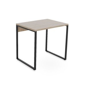 Mesa Escritório Reta 90cm Martinucci Iron Irmr0960cbcbp Home Office Carvalho Bruma