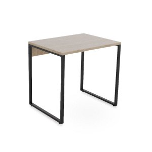 Mesa Escritório Reta 90cm Martinucci Iron Irmr0960Cbcbp Home Office Carvalho Bruma