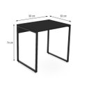 Ver imagem 2 de Mesa Escritório Reta 90cm Martinucci Iron Irmr0960Ppp Home Office Preto