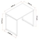 Ver imagem 3 de Mesa Escritório Reta 90cm Martinucci Iron Irmr0960Ppp Home Office Preto