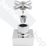 Acabamento para Registro Deca e Similares Design Quadrado Metal 1/2", 3/4" e 1" Luxsanit C64 - 3