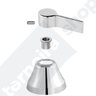 Acabamento para Registro Deca e Similares 1/2", 3/4" e 1" em Metal Luxsanit Alavanca C77 - 4