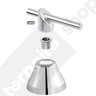 Acabamento para Registro Deca e Similares 1.1/4", 1.1/2" Dn 50 em Metal Luxsanit Alavanca C67 - 2