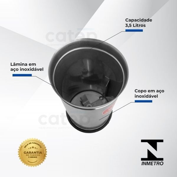 Liquidificador Industrial Vithory Alta Rotação 3,5 Litros - 2