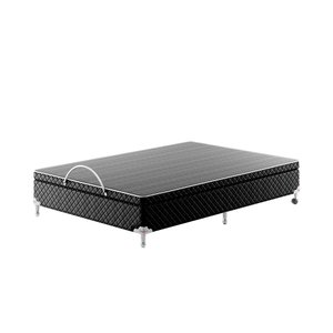 Base Box Baú Casal Spubio Spu + Incofal Preto 138x188x40cm