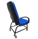 Ver imagem 4 de Cadeira Giratória Plus Size Maxx Reforçada até 180 kg Rodinha com Trava Js Azul