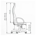 Ver imagem 3 de Cadeira Presidente Extra Giratória Martiflex Tescaro Opcional Tes0532Pt52Ptcopt Couríssimo Preto