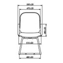 Ver imagem 2 de Cadeira Diretor Fixa Martiflex Tescaro Opcional Tes1352Pt52Ptcopt Couríssimo Preto