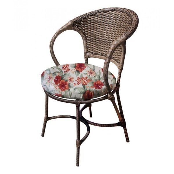 Conjunto de Mesa Fibra Sintética Arcobalena - 4 Poltronas + 1 Mesa - Tecido Gamboa Bege - 3