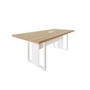 Ver imagem 4 de Mesa de Reunião 2,00m 1 Caixa de Tomada Pés Metal Quadro F5