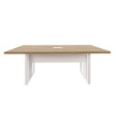 Ver imagem 3 de Mesa de Reunião 2,00m 1 Caixa de Tomada Pés Metal Quadro F5