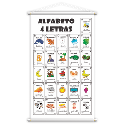 Silabário + Alfabeto + Leitura Kit 3 Banners 80x50cm - 3