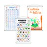Silabário + Alfabeto + Leitura Kit 3 Banners 80x50cm - 1