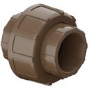 Ver imagem 2 de Kit 5 União Soldável Conexão para Unir Canos Tubos Pvc Marrom Água Fria de 3/4" Polegadas 25mm