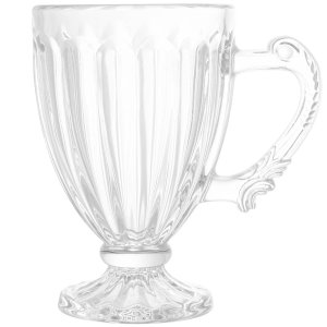 Xícara para Cafézinho 100ml Cristal Imperial Lyor Taça de Café Transparente Cafeteria Padaria