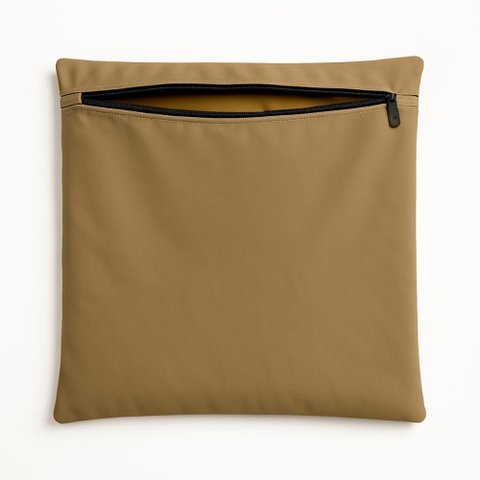 Capa de Almofada 42cm Decorativa Suede P/ Sofá e Cadeira Cor:capuccino