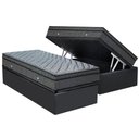 Ver imagem 1 de Cama Box Baú Solteiro: Colchão Molas Bonnel Ortobom Hotelaria Nanolastic Orthotel Luxo + Base Crc