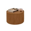 Ver imagem 1 de Mesa de Centro Decorativa Lua 02 D50cm em Madeira Maciça - Imbuia Mel