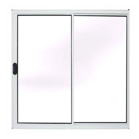 Vitro 2 Folhas Alumínio Branco 100cm x 150cm sem Grade