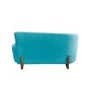 Ver imagem 7 de Namoradeira Sofá Feijão Lounge 120cm Orgânica Suede Azul Turquesa
