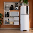 Ver imagem 2 de Armário de Cozinha Compacto com Nicho para Micro-ondas, 5 Portas e 2 Gavetas Branco