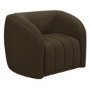 Ver mais imagens de Kit 2 Poltronas Decorativa para Sala 112cm Meris M22 Veludo Marrom - Mpozenato