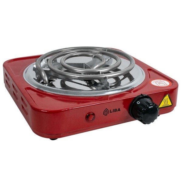 Fogareiro Elétrico Portátil 1 Boca 1050w Liba Vermelho 110v - 1