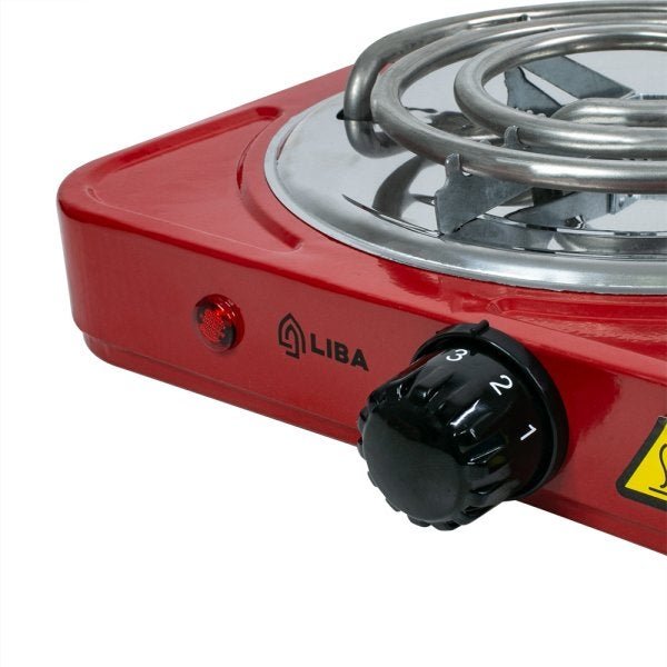 Fogareiro Elétrico Portátil 1 Boca 1050w Liba Vermelho 110v - 4