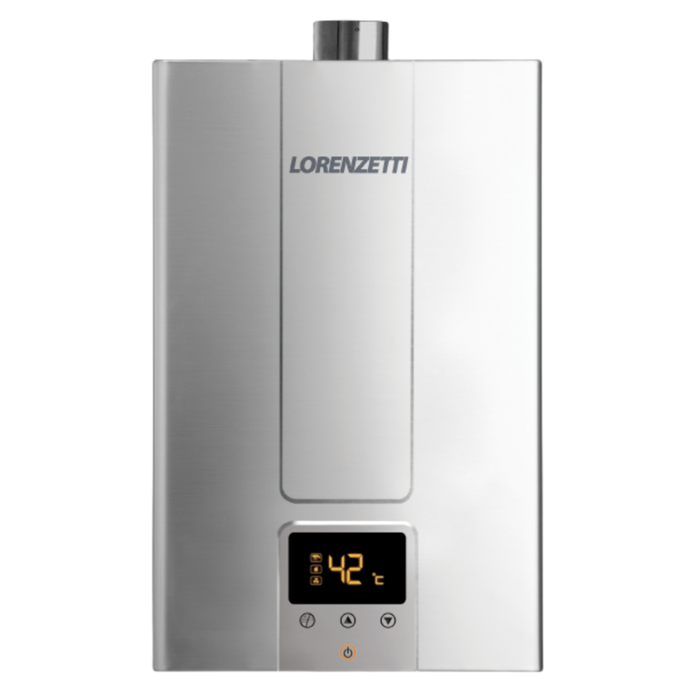 Aquecedor de Água a Gás Lorenzetti Lz1600de-i Inox Digital 15 Litros Bivolt para Glp