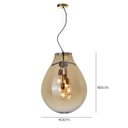 Ver imagem 3 de Lustre Pendente Skylight Tommy G Conhaque E27 Bivolt