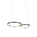 Ver imagem 2 de Lustre Pendente Skylight Circles 3075 Preto Led Bivolt