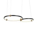 Ver imagem 1 de Lustre Pendente Skylight Circles 3075 Preto Led Bivolt