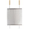 Grelha Moeda Mor Churrasco 40x50 Cm Inox Com Cabo De Madeira - 2
