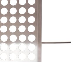 Grelha Moeda Mor Churrasco 40x50 Cm Inox Com Cabo De Madeira - 5