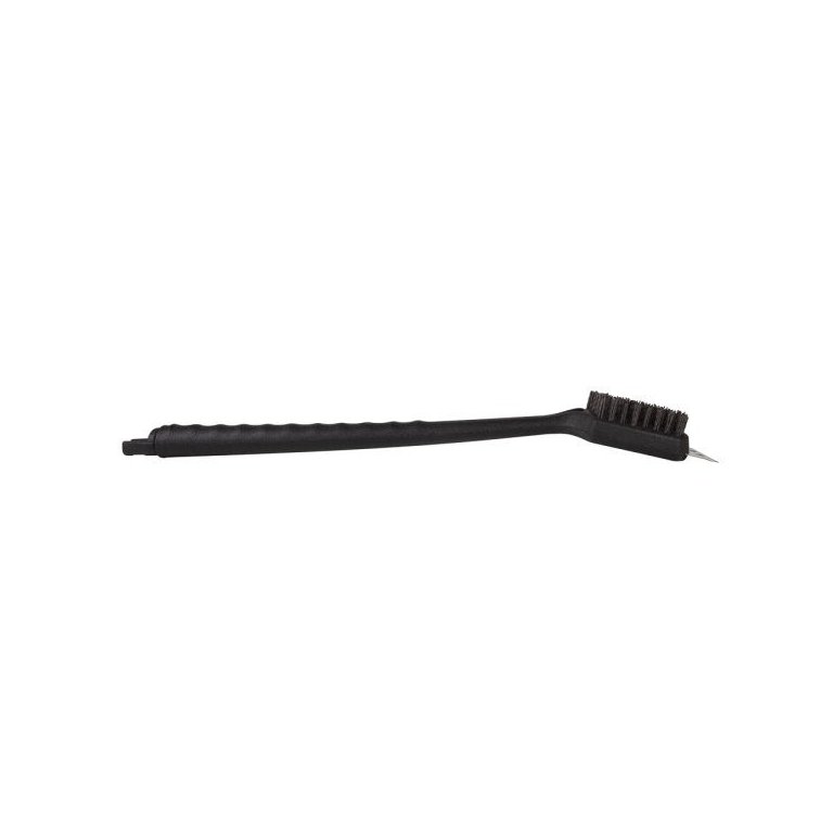 Escova Limpa Grelha Mor Com Raspador E Cabo Longo