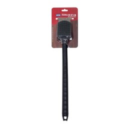 Escova Limpa Grelha Mor Com Raspador E Cabo Longo - 7